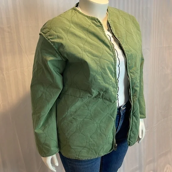 UNIVERSAL THREAD Soft Corduroy Zip Up Green Jacket‎ XXL Patch Pocket - Picture 3 of 12